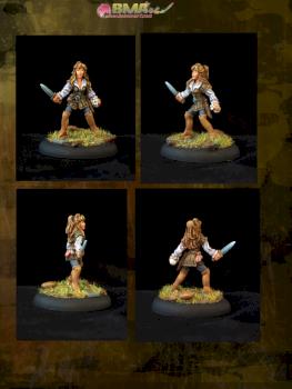 Female Rogue w 1 Dagger by belminiart