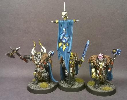 Warhammer A.O.S. Chaos Warrior Tzeentch Cammand by mikecarrero