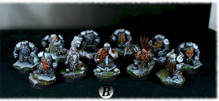 Bloodbowl dwarves team by romu
