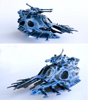 Eldar wave serpents 1 by Kriegeur