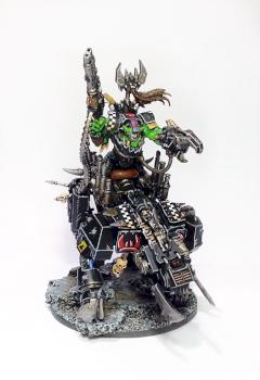 40k Ork Warboss on Cyber Boar by CSP STUDIO