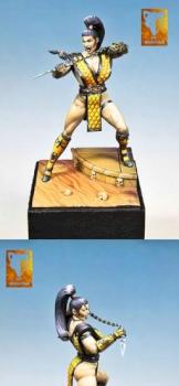 Deadly Girls: Burning Spike painted by Aphorys