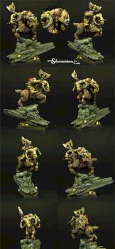 Dwarf Lord on Mountain Ram by Scibor