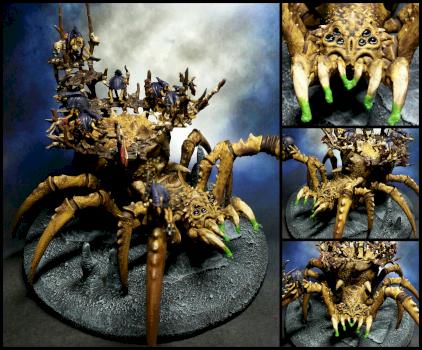 Night goblin Arachnarok spider. by Maho