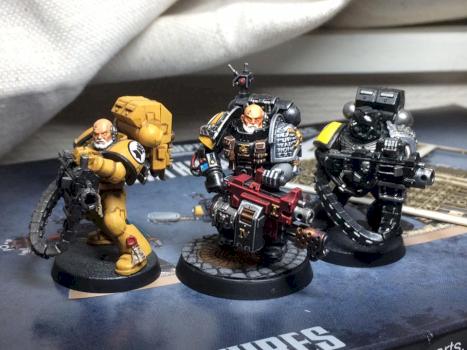 Three versions of Solomon Proximo, Imperial Fist Deathwatch by Proximo