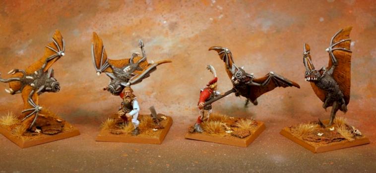 Fell Bats - converted and painted by Supel
