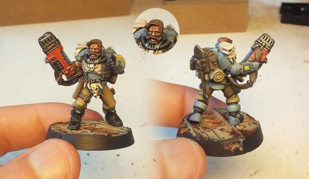 Space Wolves scout with Plasma gun by VinZ