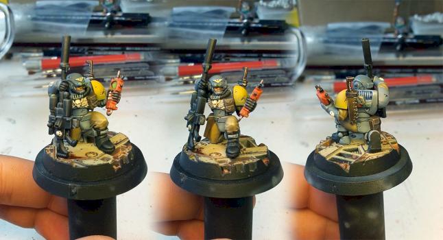 Space Wolves scout with sniper rifle #1 by VinZ