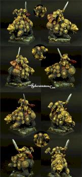 Dwarf on War Bear by Scibor