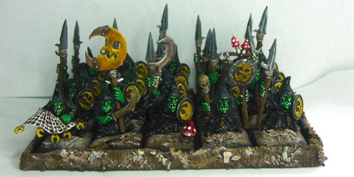 Night Goblin Spear Regiment by richyp