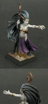 Dark Elf Sorceress Storm of Magic by thefigurecorner