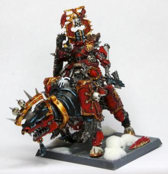 Khorne Lord on Juggernaut by WeeDawg