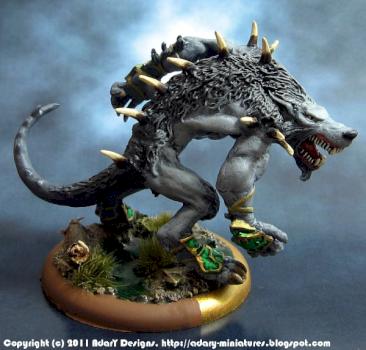 Feral Warpwolf by adary