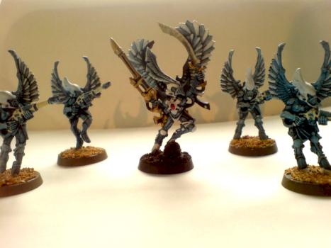 Warhammer 40k Eldar Swooping Hawks Phoenix Lord by Rolius1978