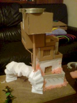 The starting point for my ork watch tower by Christiancollett