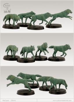 Wolf pack (28mm heroic scale) by Martin.Grospietsch