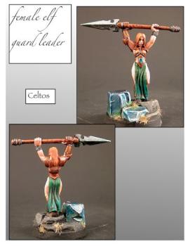 oop celtos female elf guard leader by ALizardInCrimson