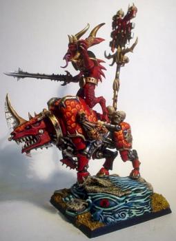 HERALD OF KHORNE ON JUGGERNAUT by WY ZNAWCA