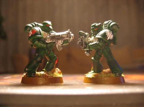 Finished Dark Angel Space Marines by Within