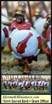 15mm Macedonian Sacred Band And Officer by Aftermath15mm
