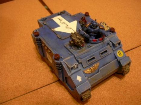 Space Marine Rhino by Baz Baziah