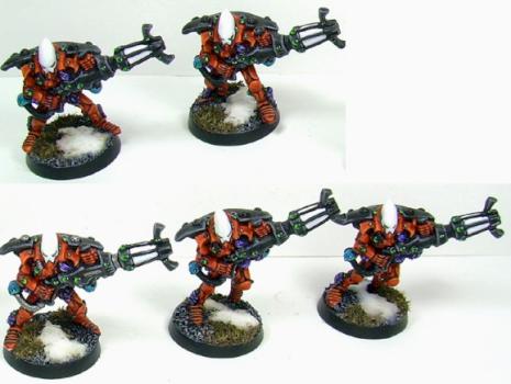 Eldar Warp Spiders by FearFrost