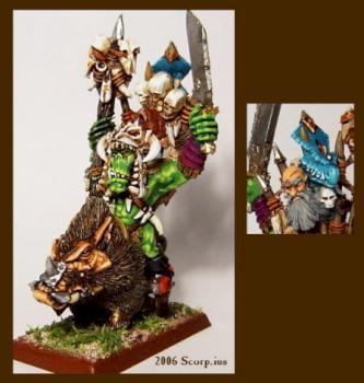 orc shaman on boar by Scorp.ius