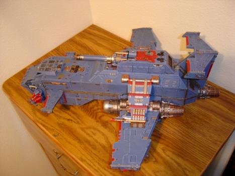 space wolf thunderhawk gunship by wolfen lord