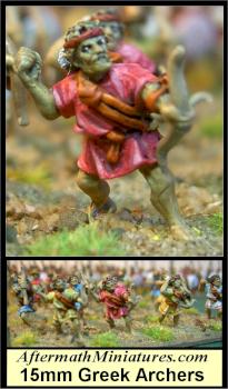 15mm Macedonian Archers by Aftermath15mm
