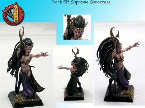 dark elf supreme sorceress by agyar