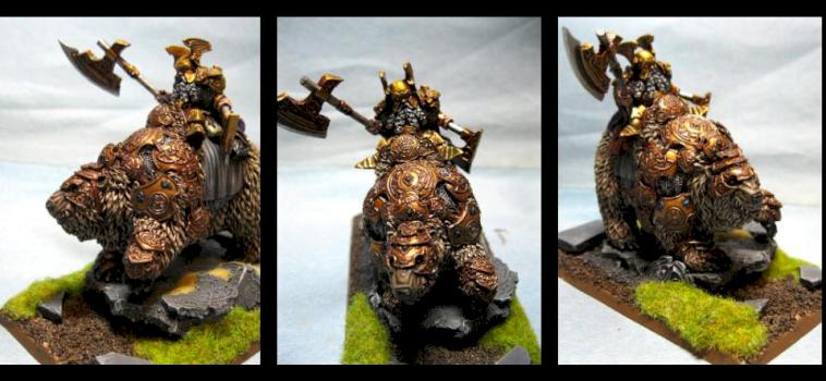 Dwarf Lord on Warbear by Midge913