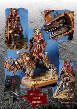 khorne chaos lord on juggernaut by AirForce3
