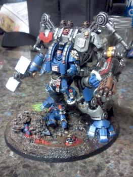 Ultramarines Dreadknight conversion by kevsteelio