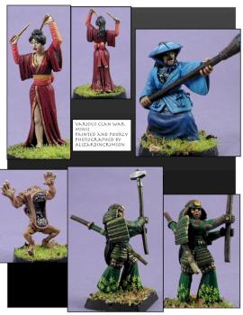 various clan wars minis by ALizardInCrimson