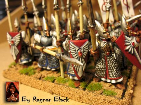 High Elves - Spearman unit right flank by RagnarBlack
