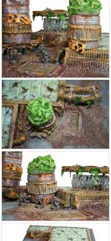 SLIME SILOS PLATFORM battleboard set scenery terrain by studiolevel