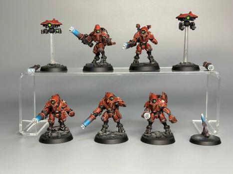 XV26 Stealth Battlesuits Kill Team by Painted in Ukraine