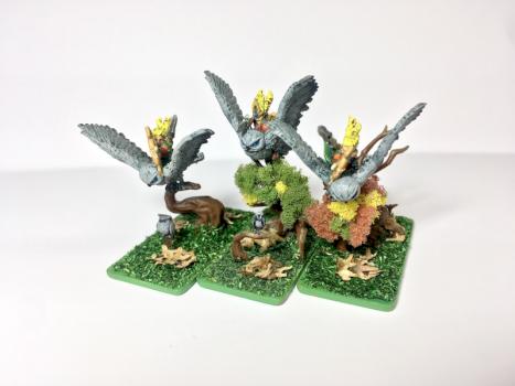 Warmaster Wood elves Owl riders by Haroith