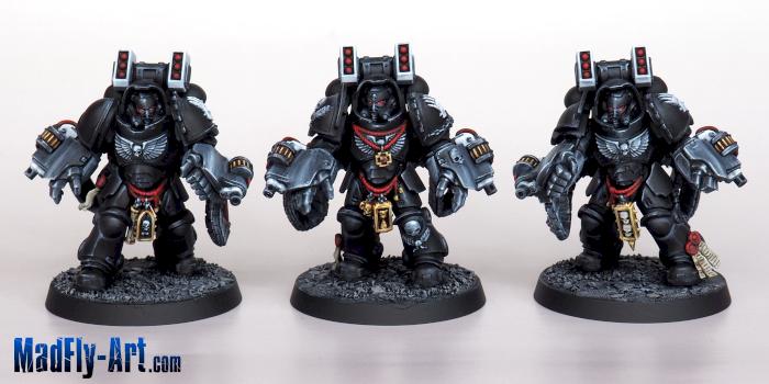 Iron Hands Primaris Aggressors by MadFlyArtStudio