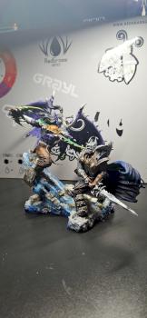 Illidan Stormgrimm and Lichking Artas by zero5o