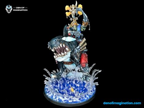 Ork pirate riding a killer beast. by DEN of IMAGINATION