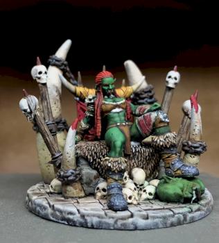 Dorcia, female Orc Quenn 28mm by Schinsky