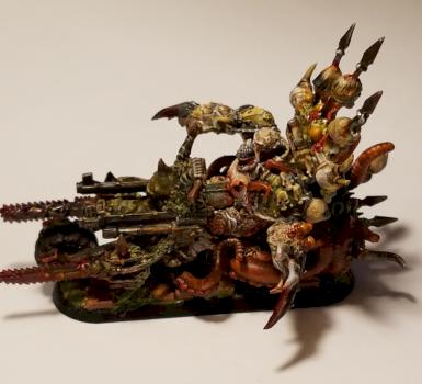 WH40K Converted Nurgle Death Guard Chaos Lord on Bike  3 by NurglesGurgles