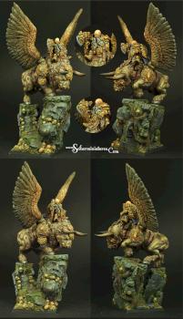 Evil Dwarf on Winged Bull by Scibor
