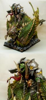 Orc/Orruk Warboss on Wyvern by Sebitar