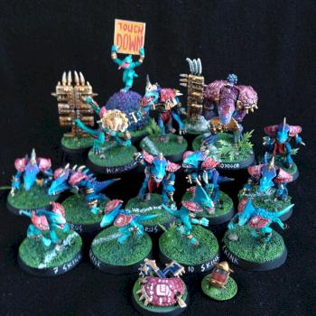 Blood Bowl Lizardmen Team by GobBoss