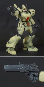 Mobile Suit Jegan with scratch built pistol. by Blade &amp; Brush