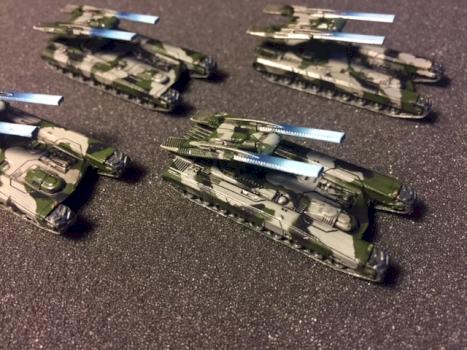 Dropzone Commander Gladius Heavy Battle Tanks by halmaril