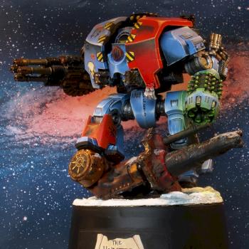 Space Wolf leviathan dreadnought by zarius