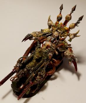 WH40K Converted Nurgle Death Guard Chaos Lord on Bike  2 by NurglesGurgles
